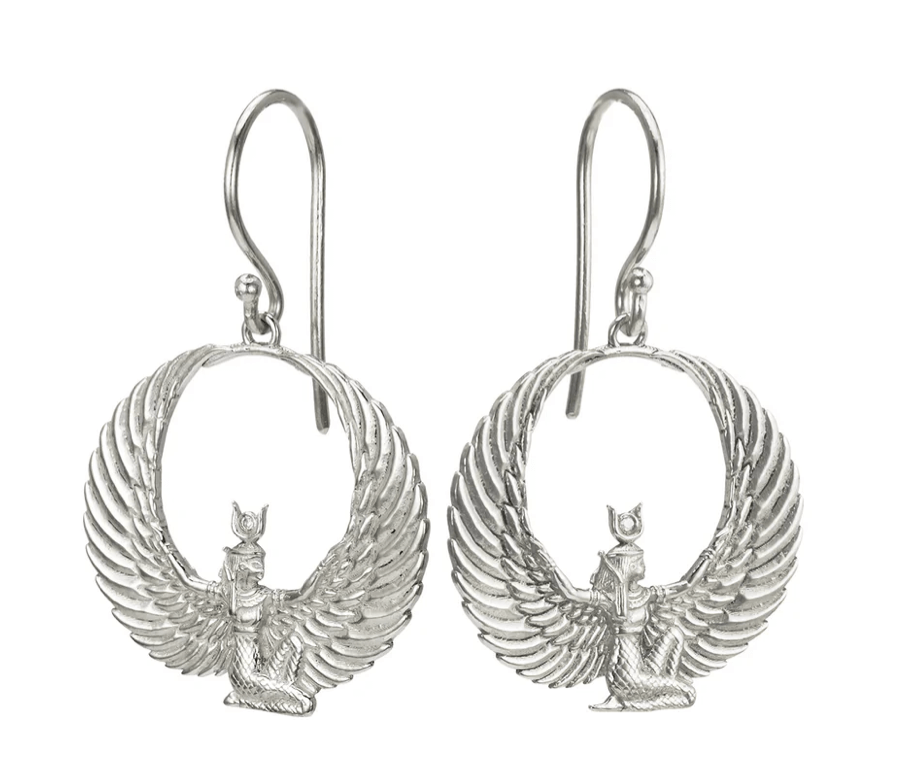 Isis Schmuck Ohringe silber – Bild 2