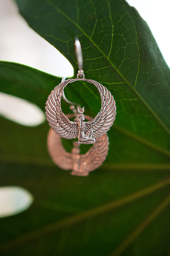 Isis Schmuck Ohringe silber – Bild 4