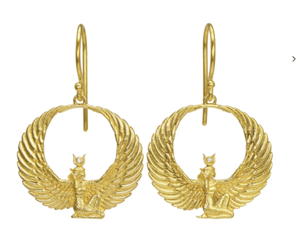Isis Schmuck Ohringe vergoldet